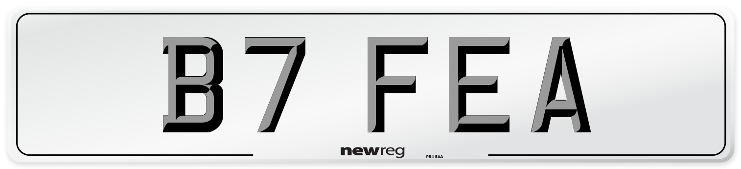 B7 FEA Number Plate from New Reg
